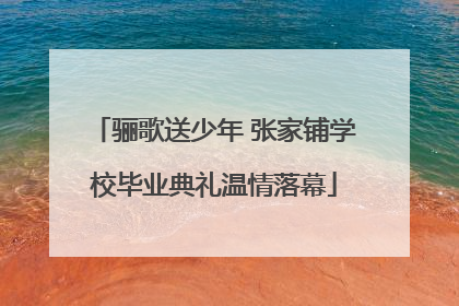 骊歌送少年 张家铺学校毕业典礼温情落幕