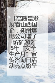 高质量发展看山西国企：朔州煤电公司增子坊矿2025年“安全生产月”宣传咨询日活动亮点纷呈