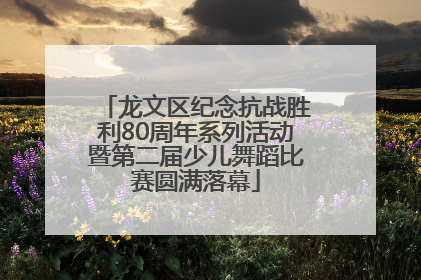 龙文区纪念抗战胜利80周年系列活动暨第二届少儿舞蹈比赛圆满落幕