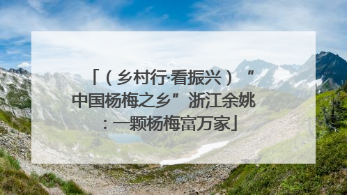 （乡村行·看振兴）“中国杨梅之乡”浙江余姚：一颗杨梅富万家