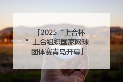 2025“上合杯”上合组织国家网球团体赛青岛开幕
