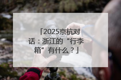 2025京杭对话：浙江的“行李箱”有什么？