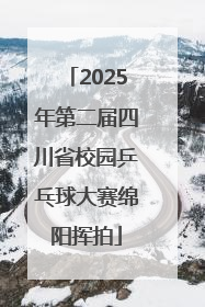 2025年第二届四川省校园乒乓球大赛绵阳挥拍