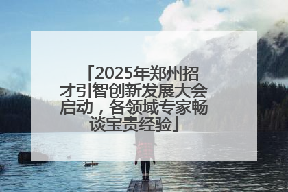 2025年郑州招才引智创新发展大会启动，各领域专家畅谈宝贵经验