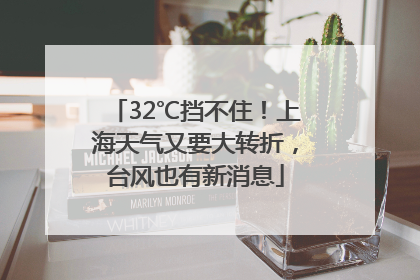 32℃挡不住！上海天气又要大转折，台风也有新消息