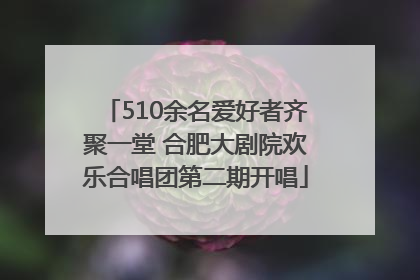 510余名爱好者齐聚一堂 合肥大剧院欢乐合唱团第二期开唱
