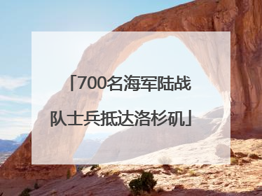 700名海军陆战队士兵抵达洛杉矶