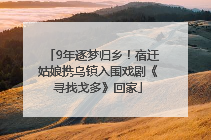 9年逐梦归乡！宿迁姑娘携乌镇入围戏剧《寻找戈多》回家