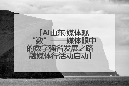 AI山东·媒体观“数”——媒体眼中的数字强省发展之路融媒体行活动启动
